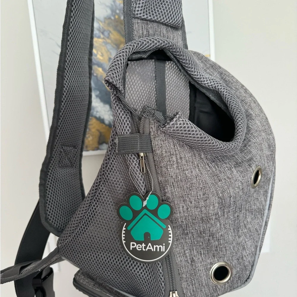 Gray Dog Sling Carrier